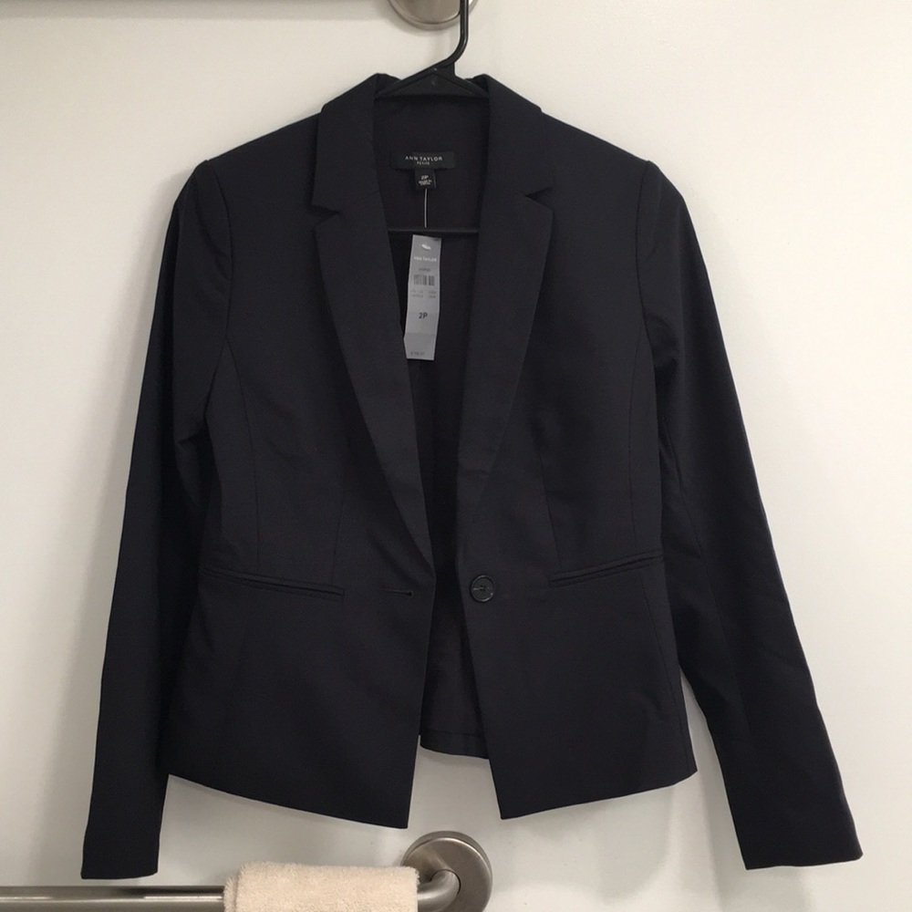 NWT- Ann Taylor Navy Blazer